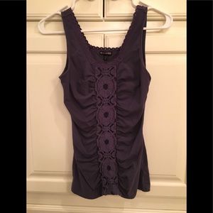Express XS plum scrunch top